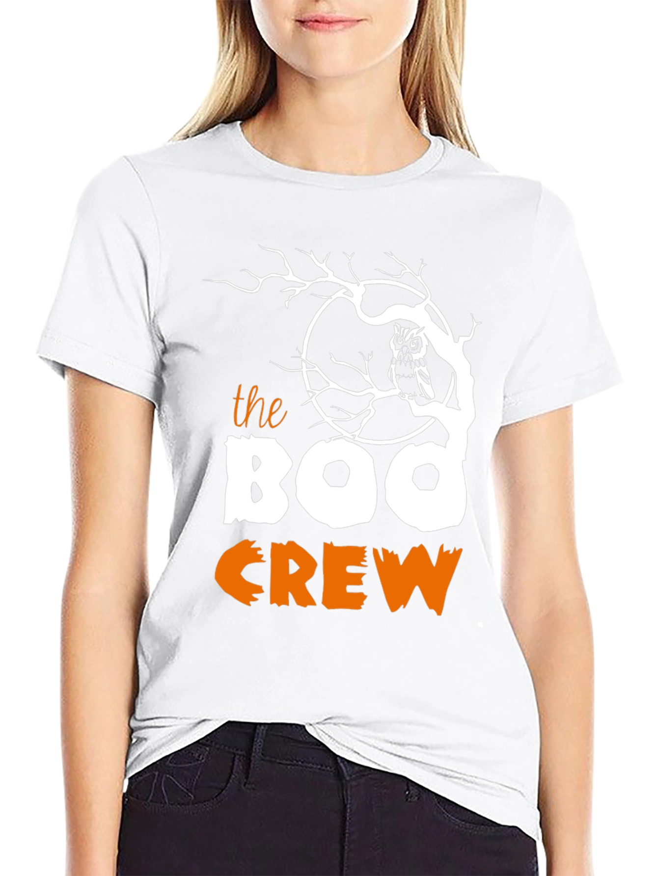 Boo Crew Halloween Graphic T-Shirt
