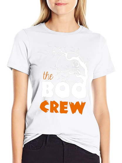 Boo Crew Halloween Graphic T-Shirt