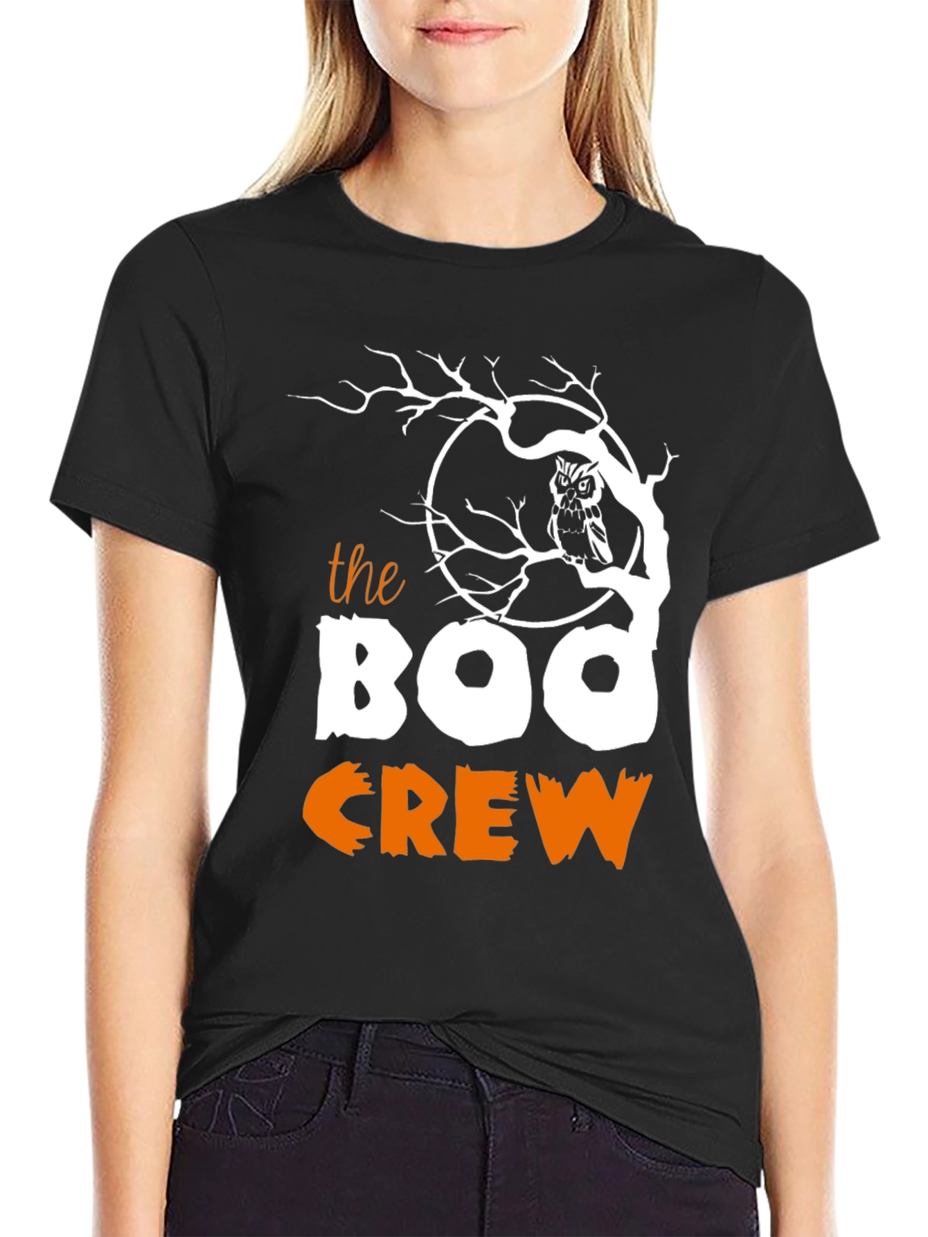 Boo Crew Halloween Graphic T-Shirt