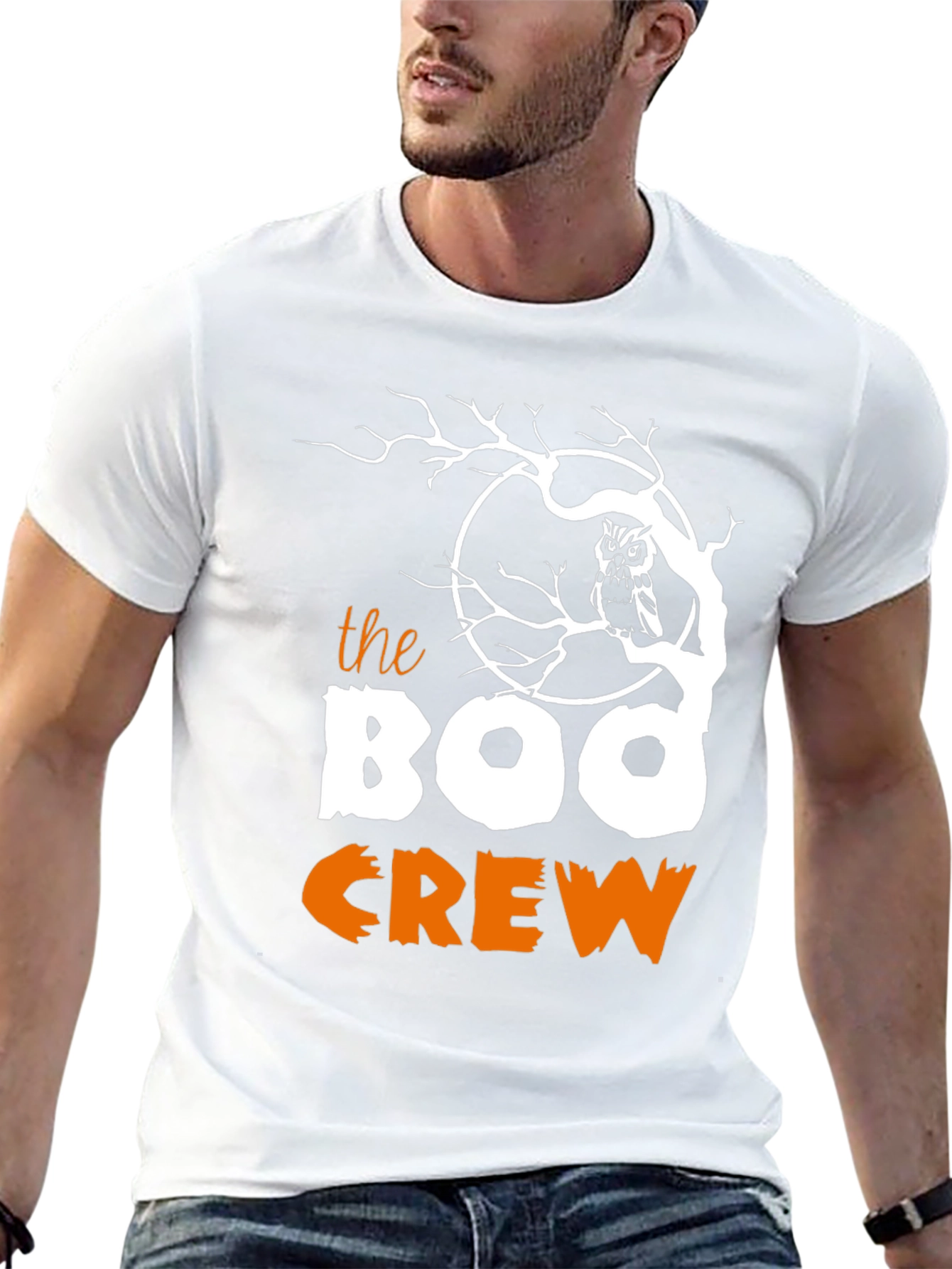 Boo Crew Halloween Graphic T-Shirt