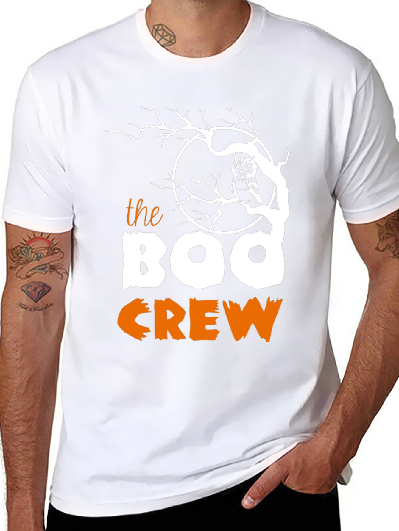 Boo Crew Halloween Graphic T-Shirt