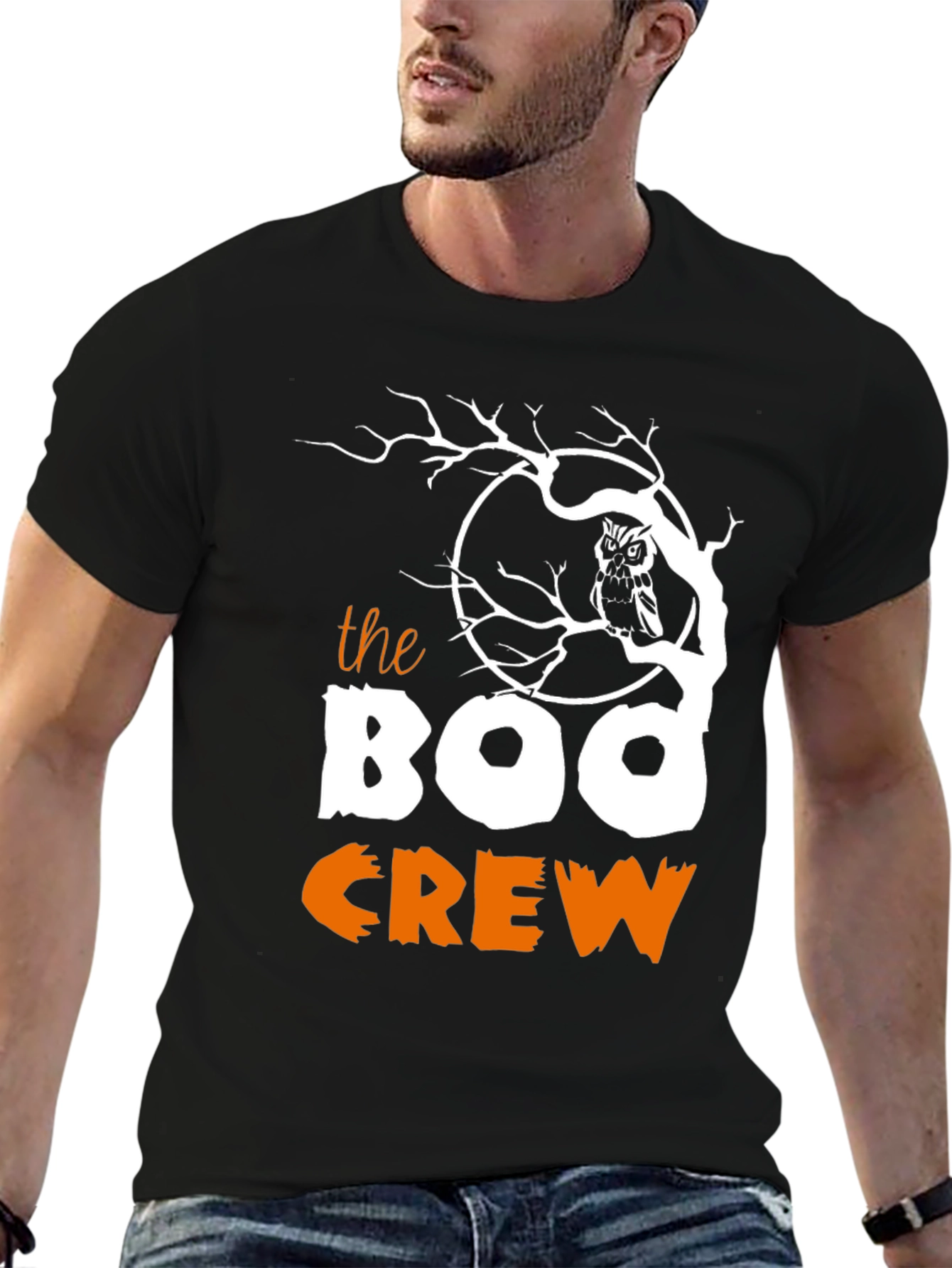 Boo Crew Halloween Graphic T-Shirt