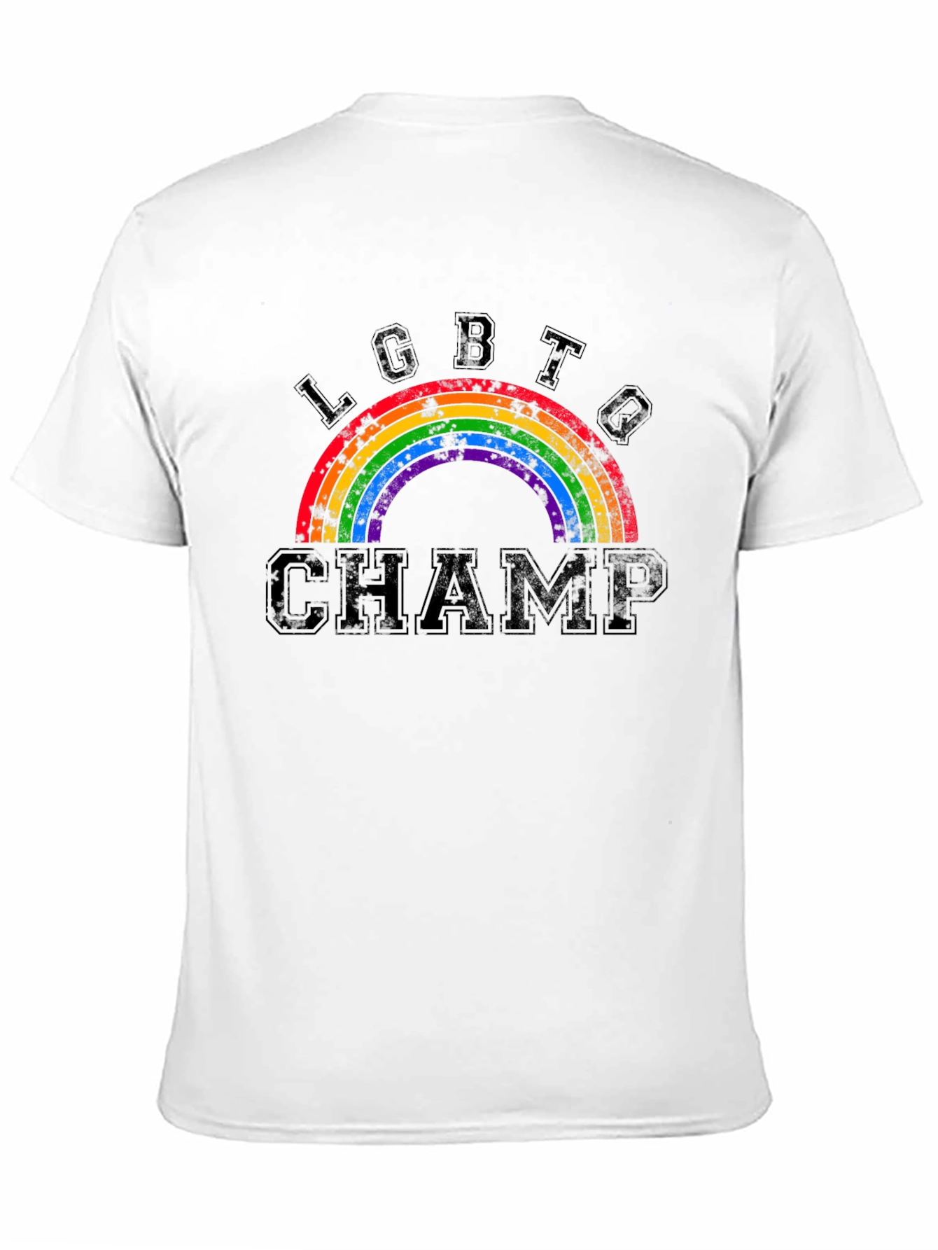 LGBTQ Champ Rainbow Graphic Tee - Pride Apparel