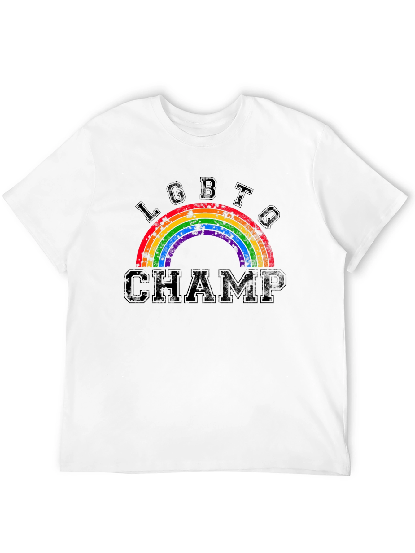 LGBTQ Champ Rainbow Graphic Tee - Pride Apparel