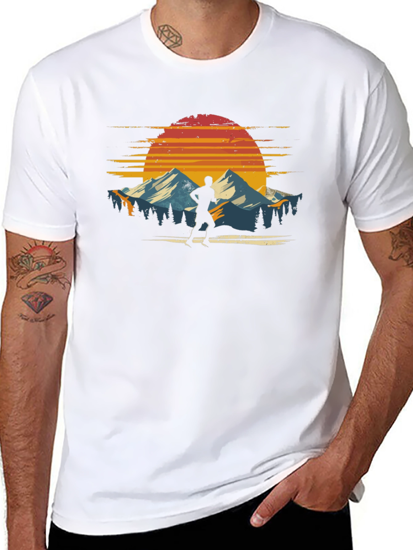 Sunset Runner Graphic T-Shirt