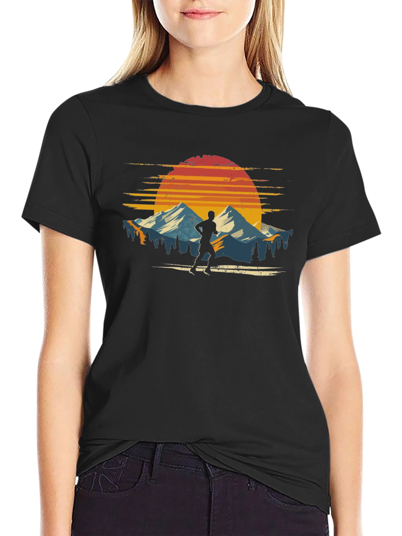 Sunset Runner Graphic T-Shirt