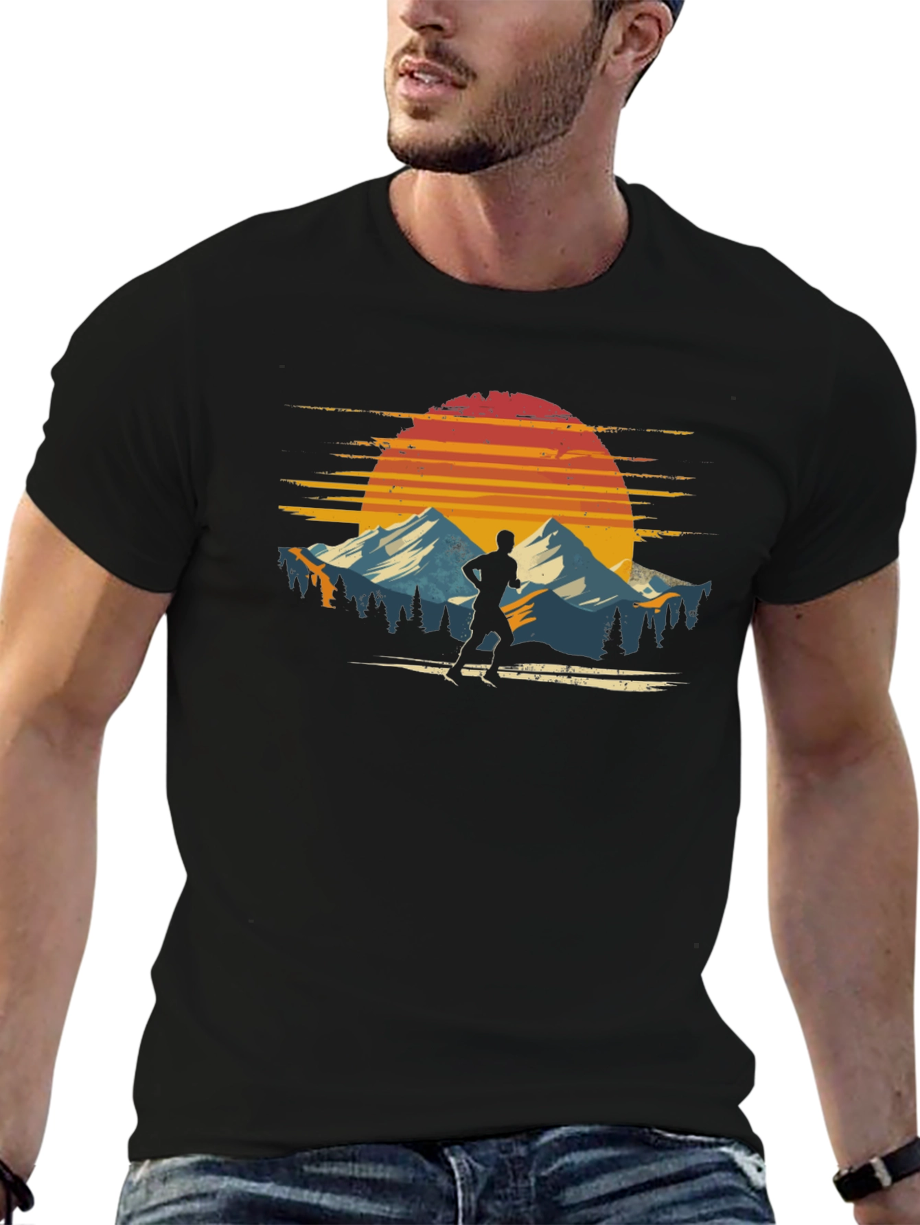 Sunset Runner Graphic T-Shirt