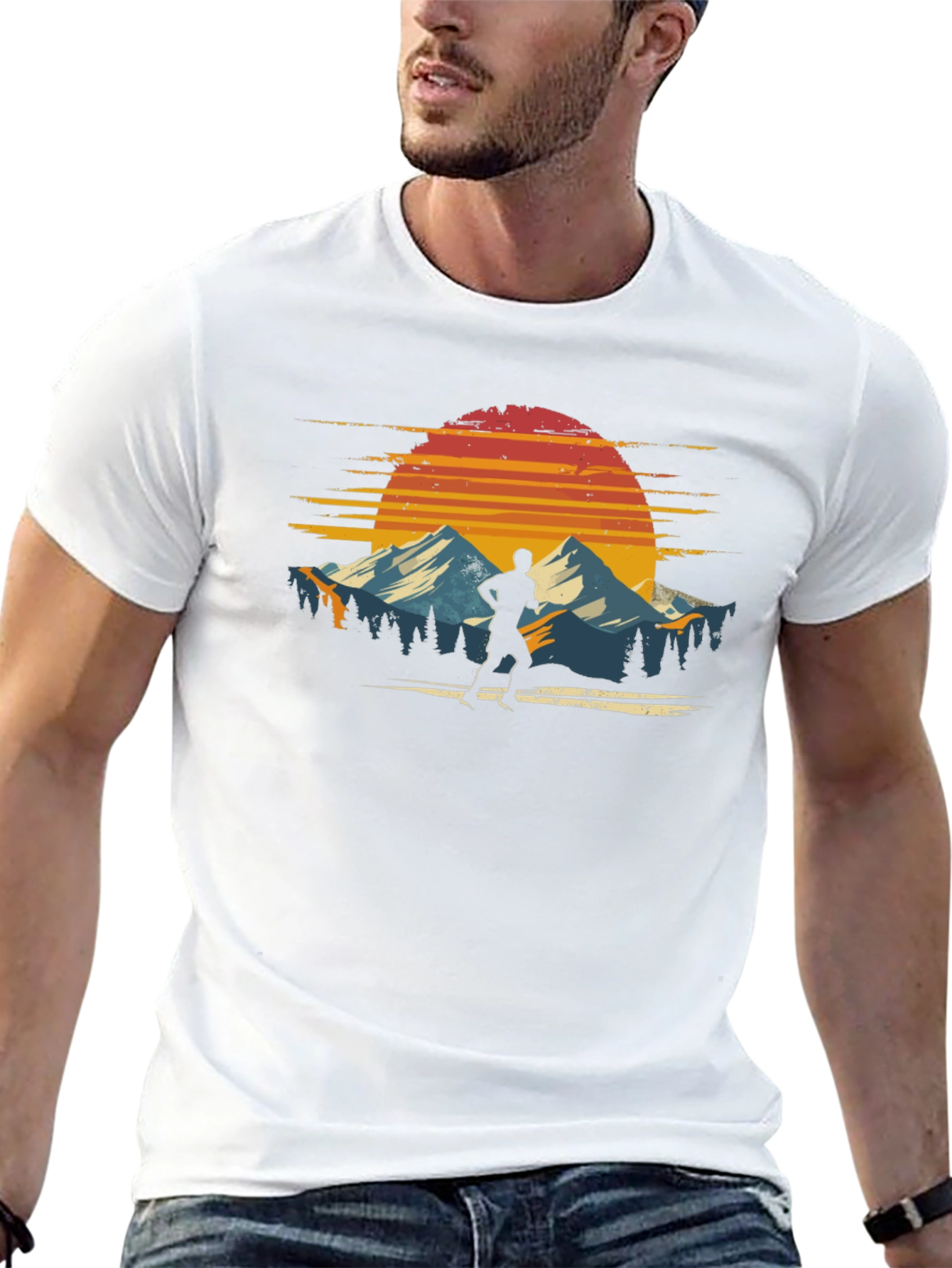 Sunset Runner Graphic T-Shirt