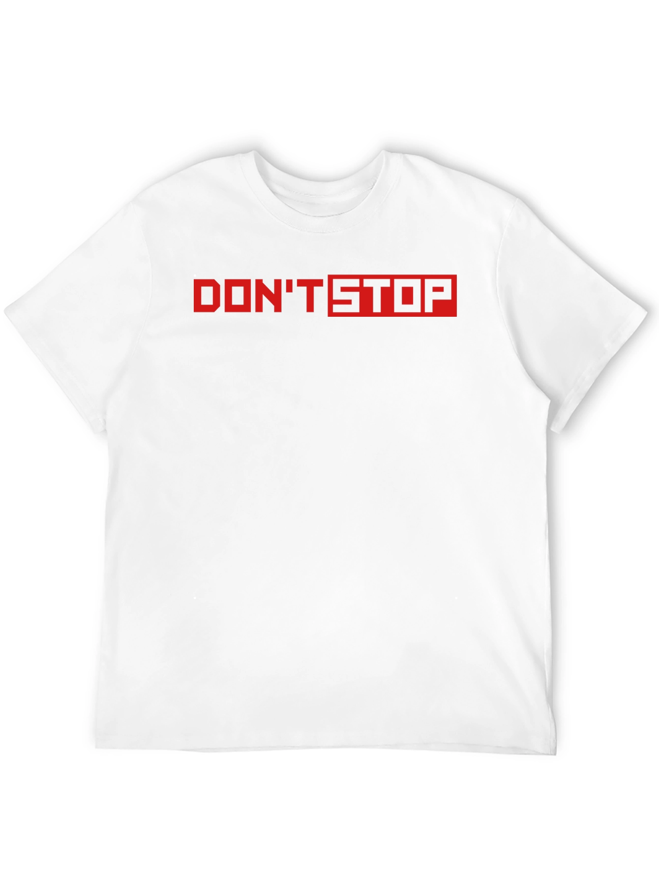 Dont Stop Red Graphic Black T-Shirt