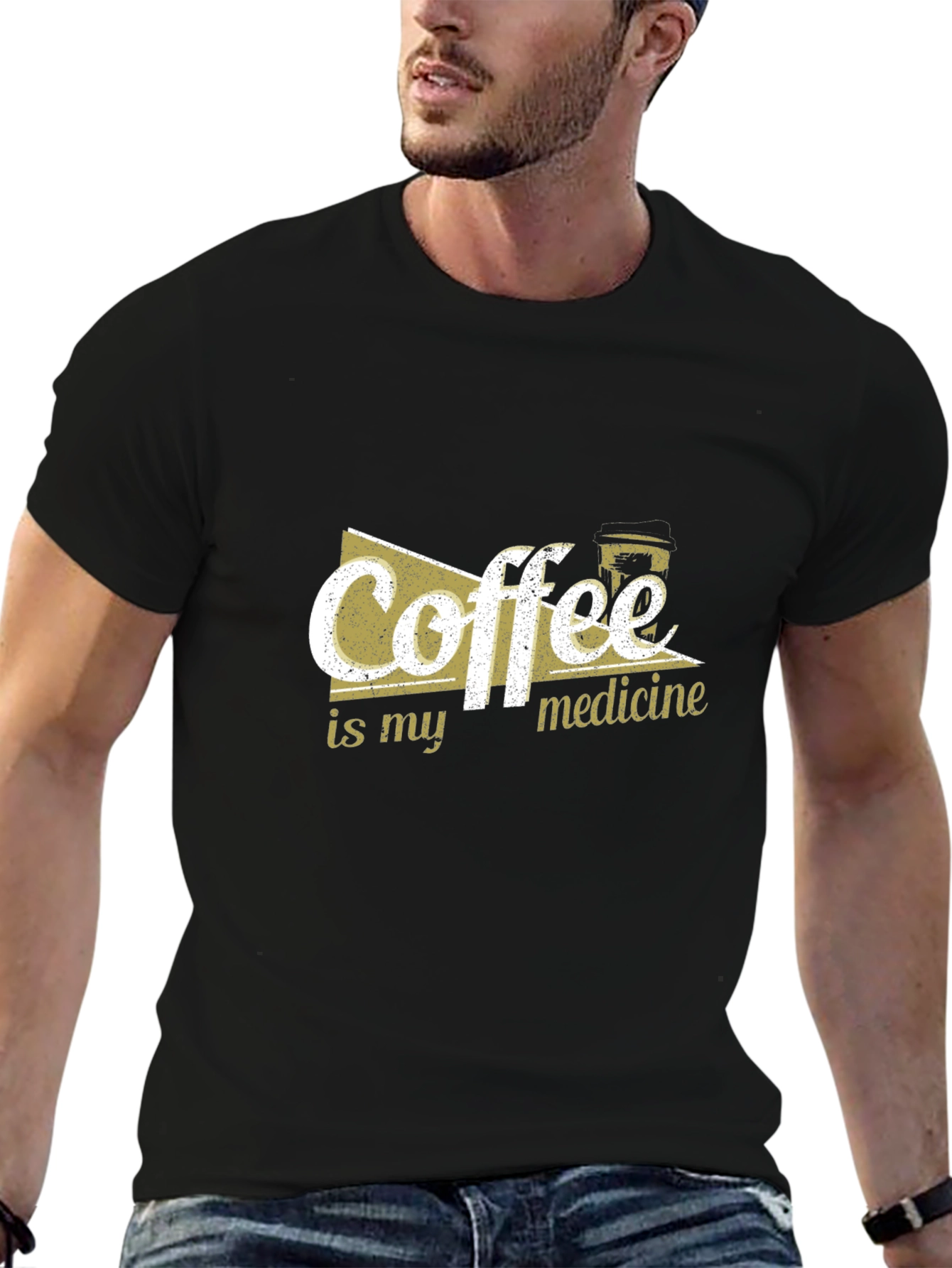 Coffee is My Medicine T-Shirt - Black