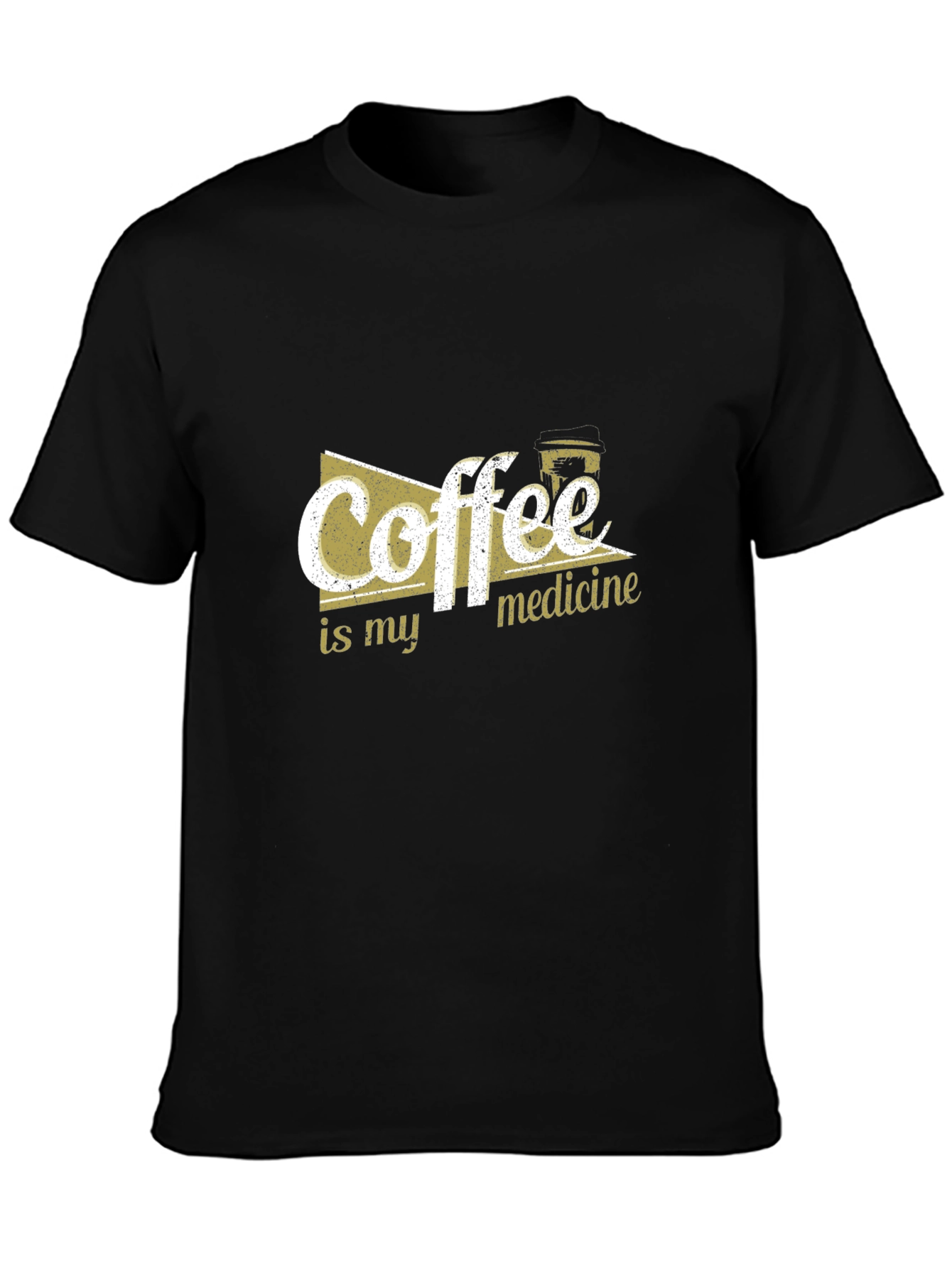 Coffee is My Medicine T-Shirt - Black