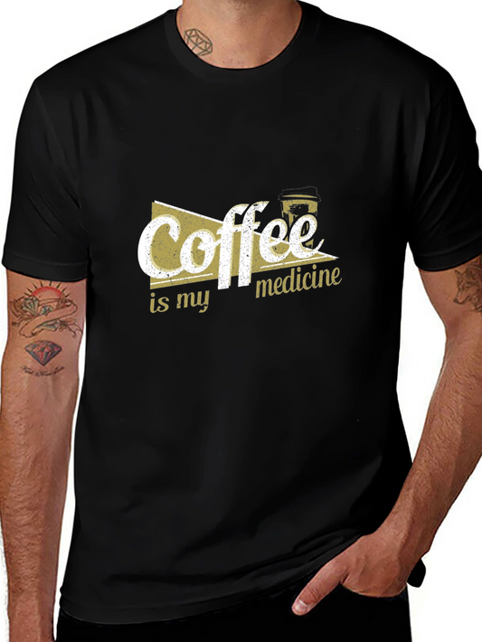Coffee is My Medicine T-Shirt - Black