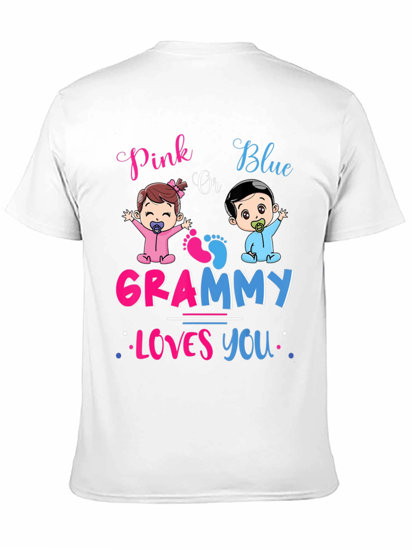 Pink Or Blue Grammy Loves You T-Shirt