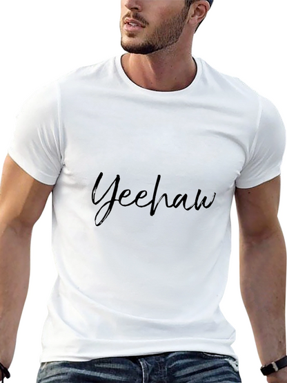 Yeehaw Graphic Print Black Tee