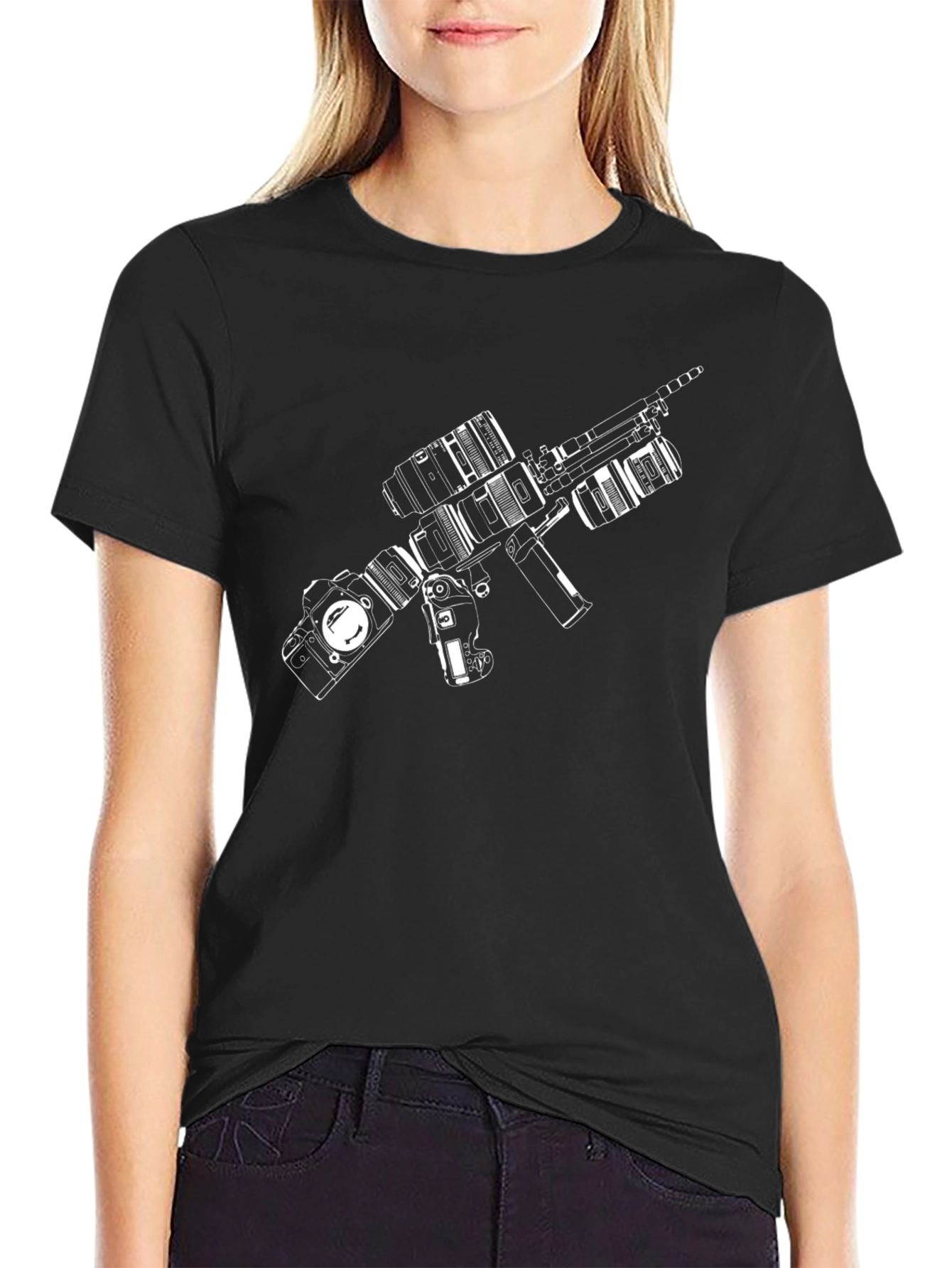 Camera Gun Graphic Tee - Photographers Style