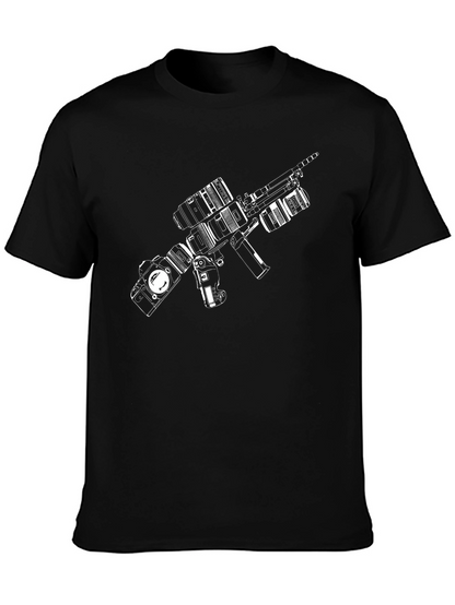 Camera Gun Graphic Tee - Photographers Style