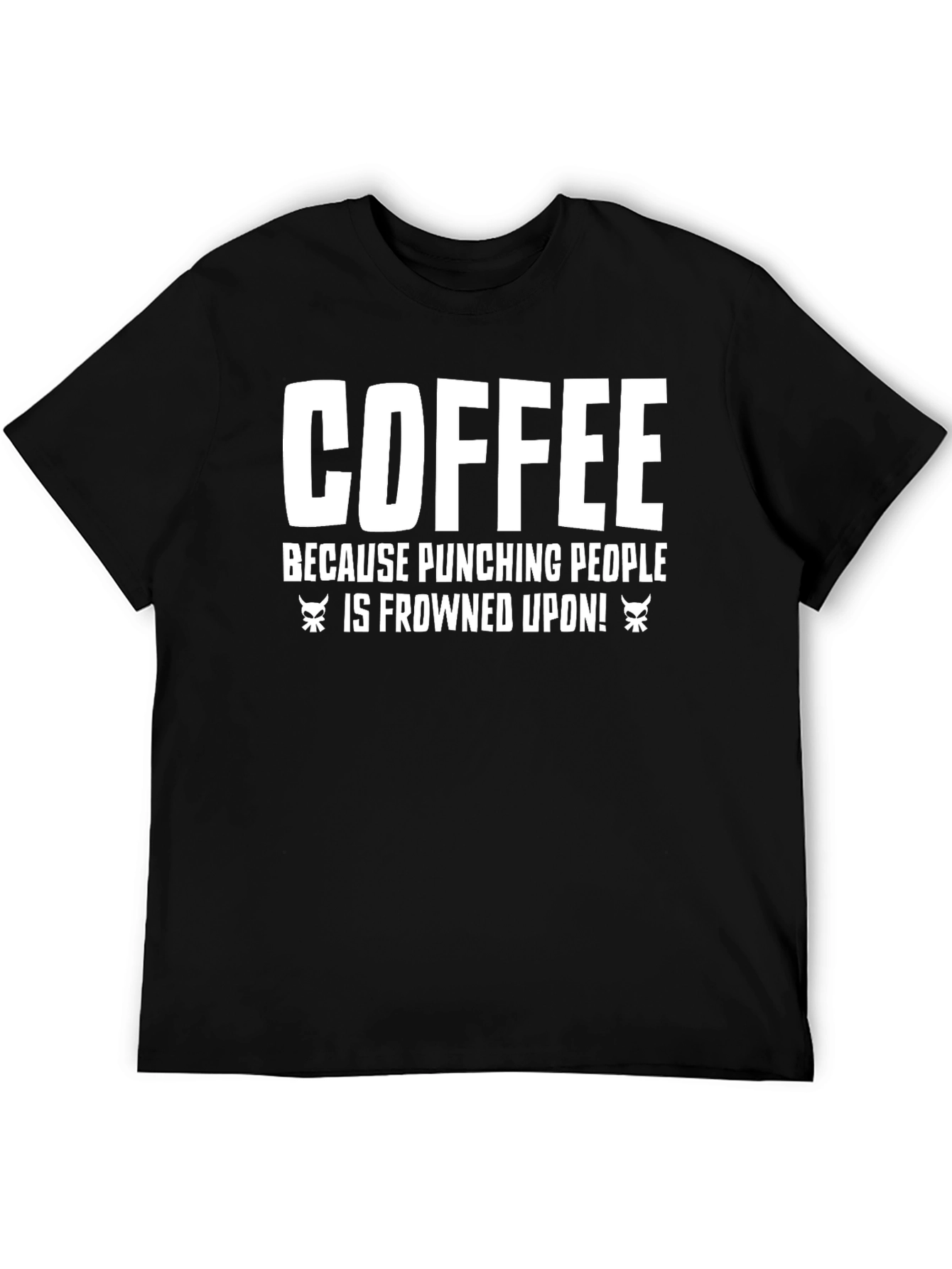 Coffee Punching People T-Shirt - Funny Sarcastic Tee