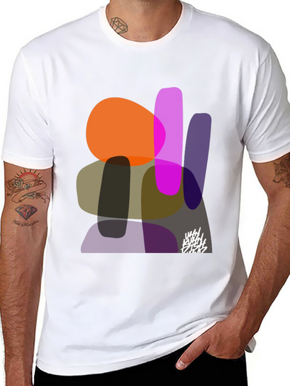 Abstract Shapes Graphic Print Tee