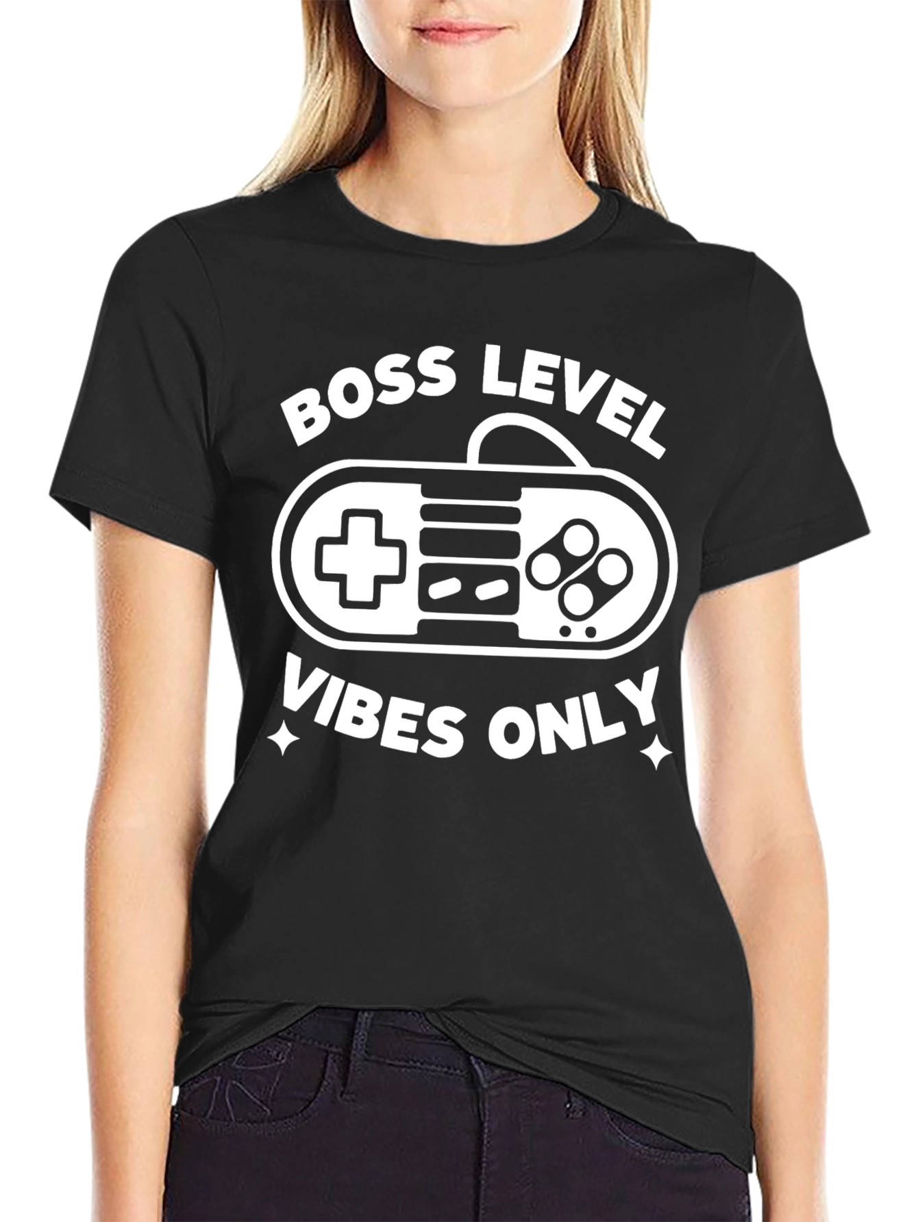 Boss Level Vibes Only Gamer T-Shirt