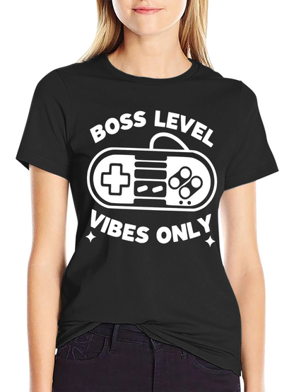 Boss Level Vibes Only Gamer T-Shirt