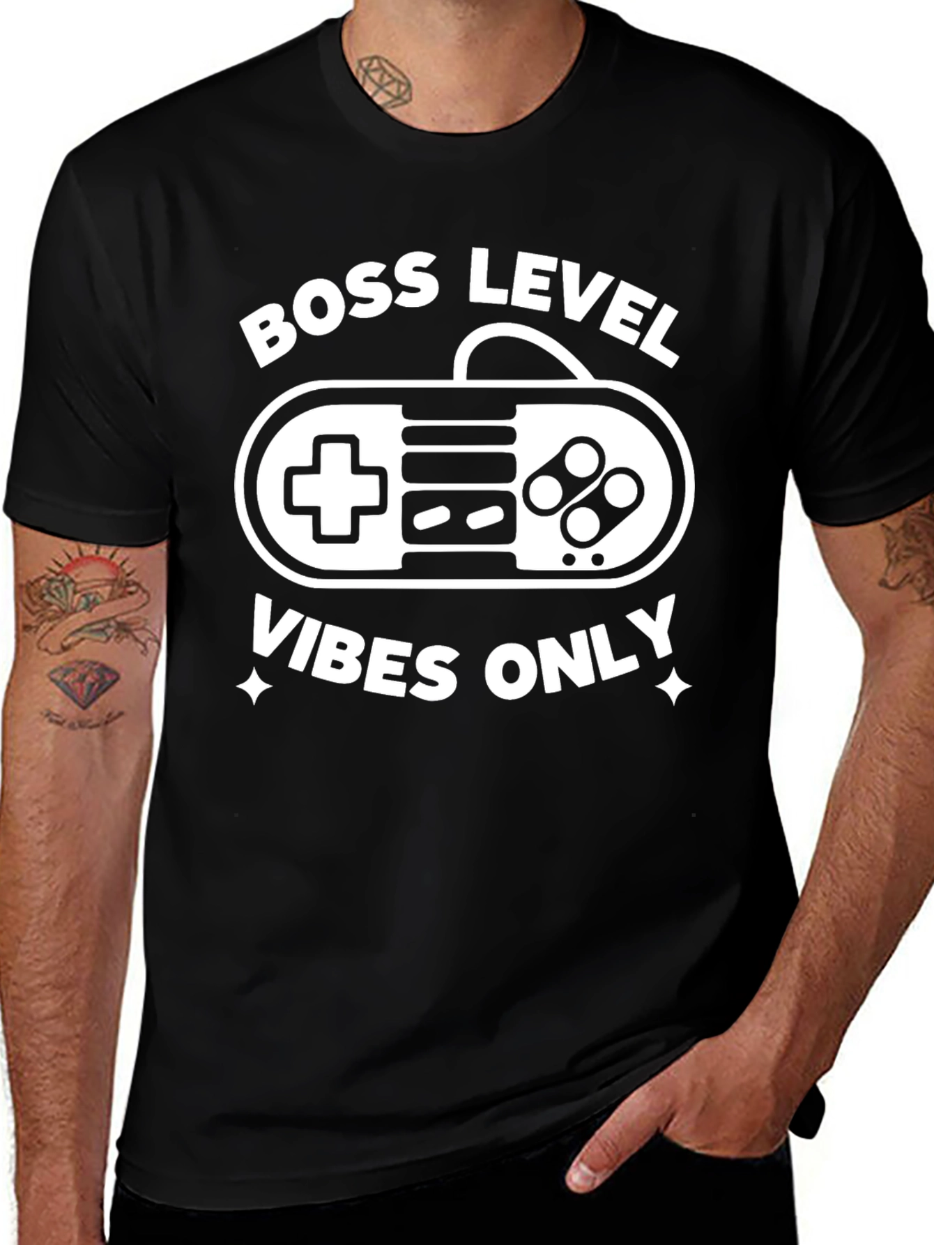 Boss Level Vibes Only Gamer T-Shirt