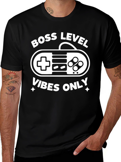 Boss Level Vibes Only Gamer T-Shirt