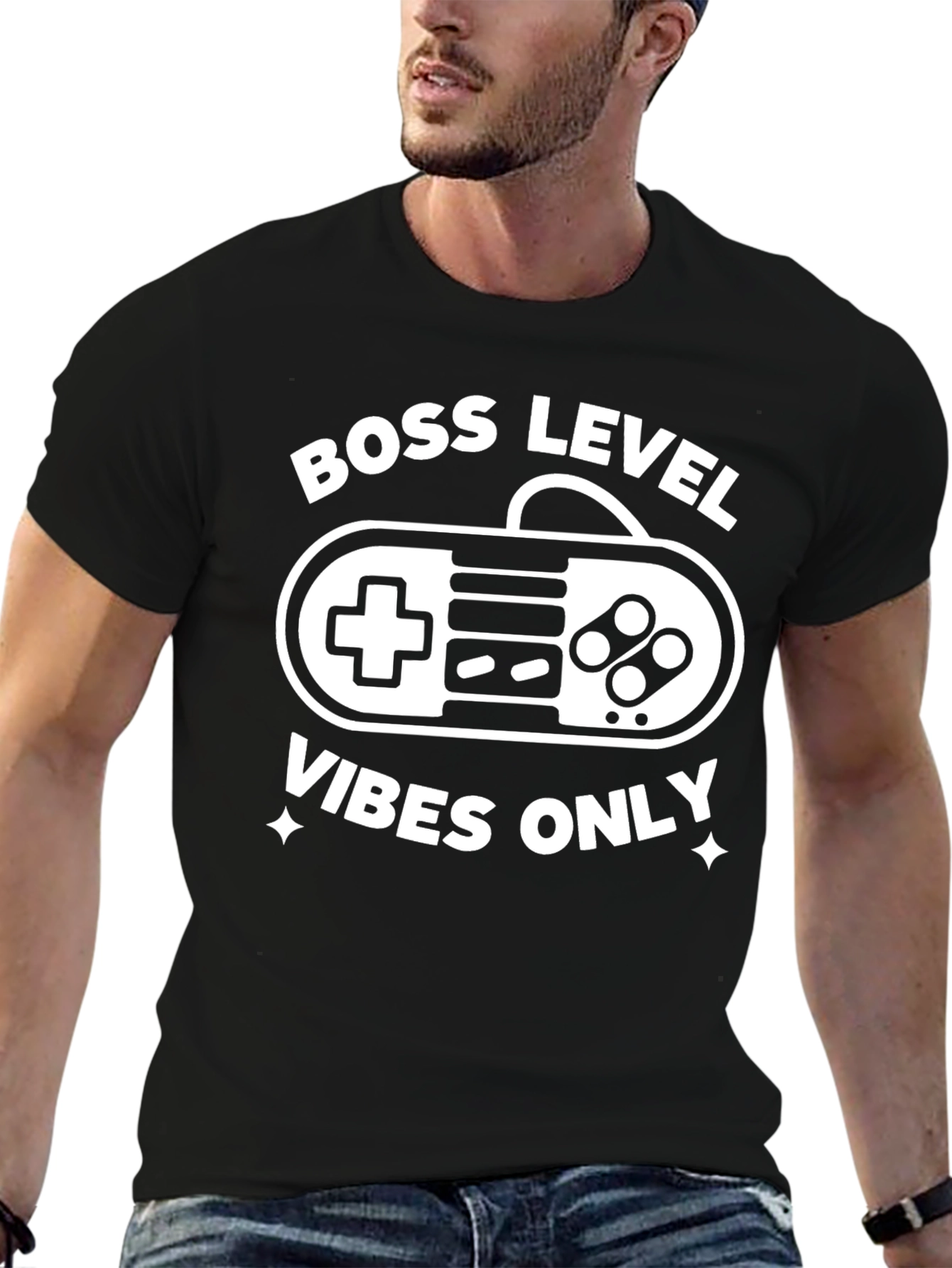 Boss Level Vibes Only Gamer T-Shirt