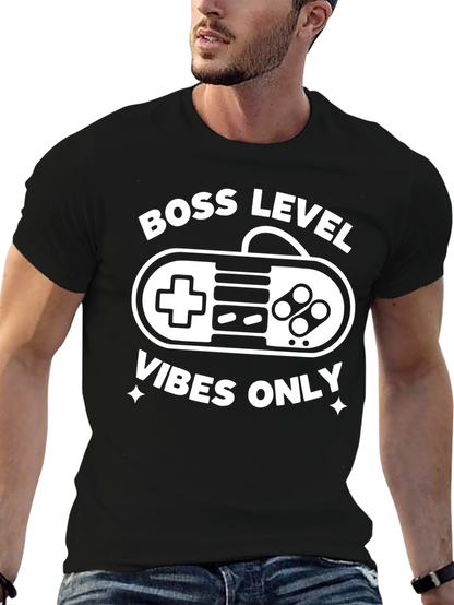 Boss Level Vibes Only Gamer T-Shirt