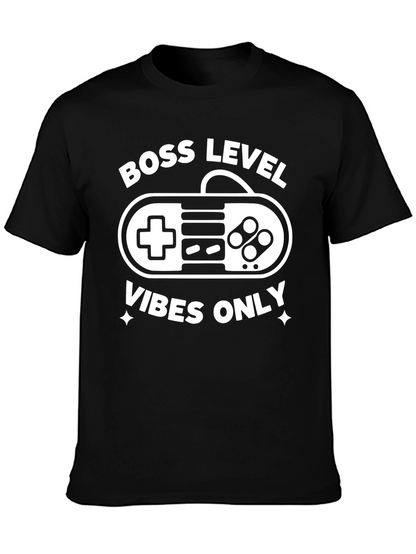 Boss Level Vibes Only Gamer T-Shirt