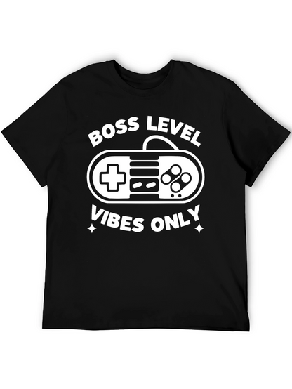 Boss Level Vibes Only Gamer T-Shirt