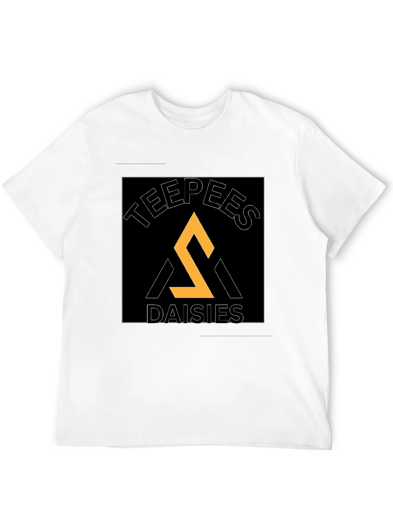 Teepees Daisies Black T-Shirt