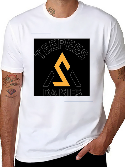 Teepees Daisies Black T-Shirt