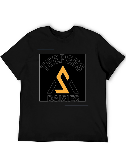 Teepees Daisies Black T-Shirt