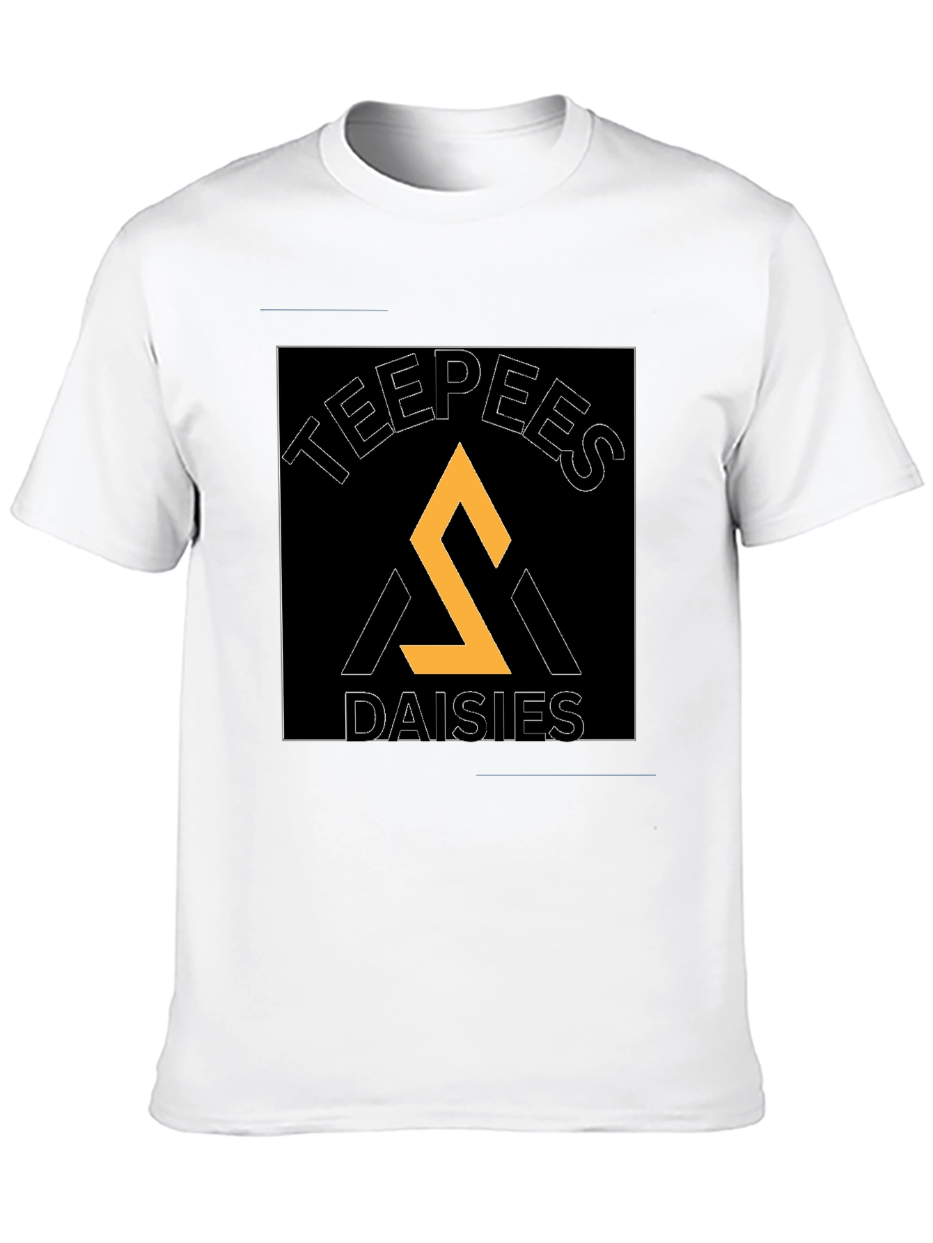 Teepees Daisies Black T-Shirt