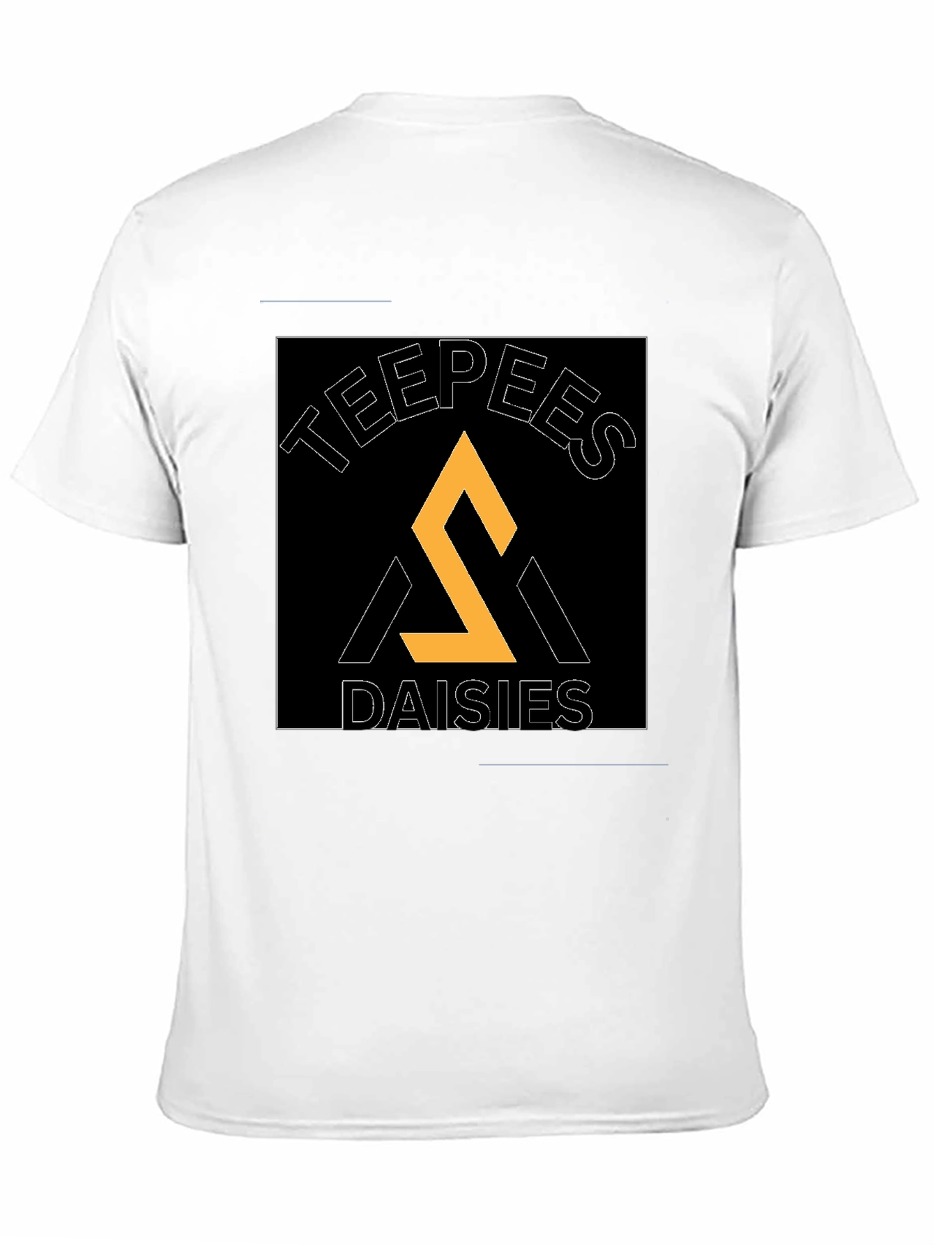 Teepees Daisies Black T-Shirt