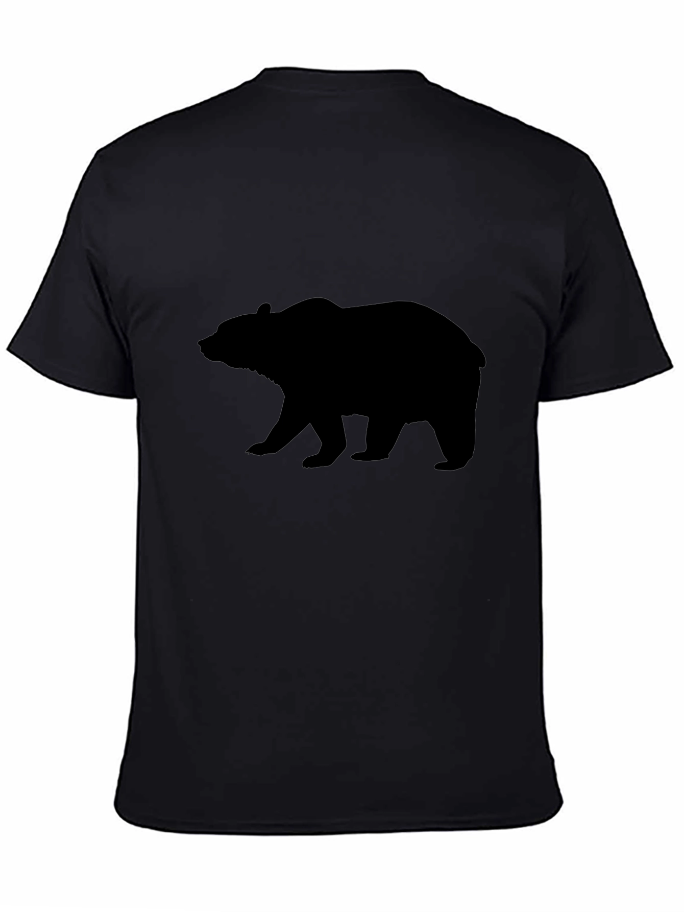 Bear Silhouette Black T-Shirt