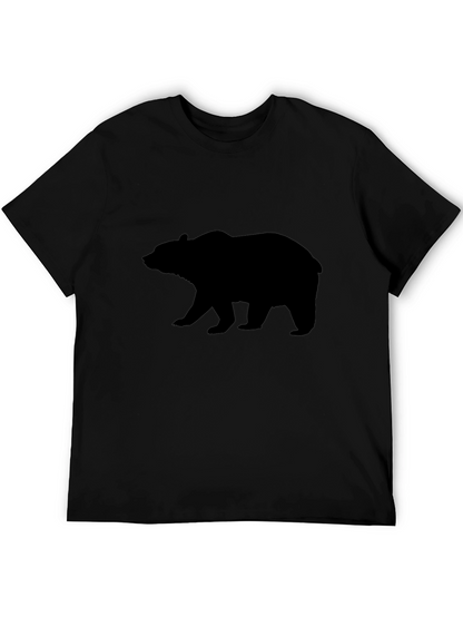 Bear Silhouette Black T-Shirt