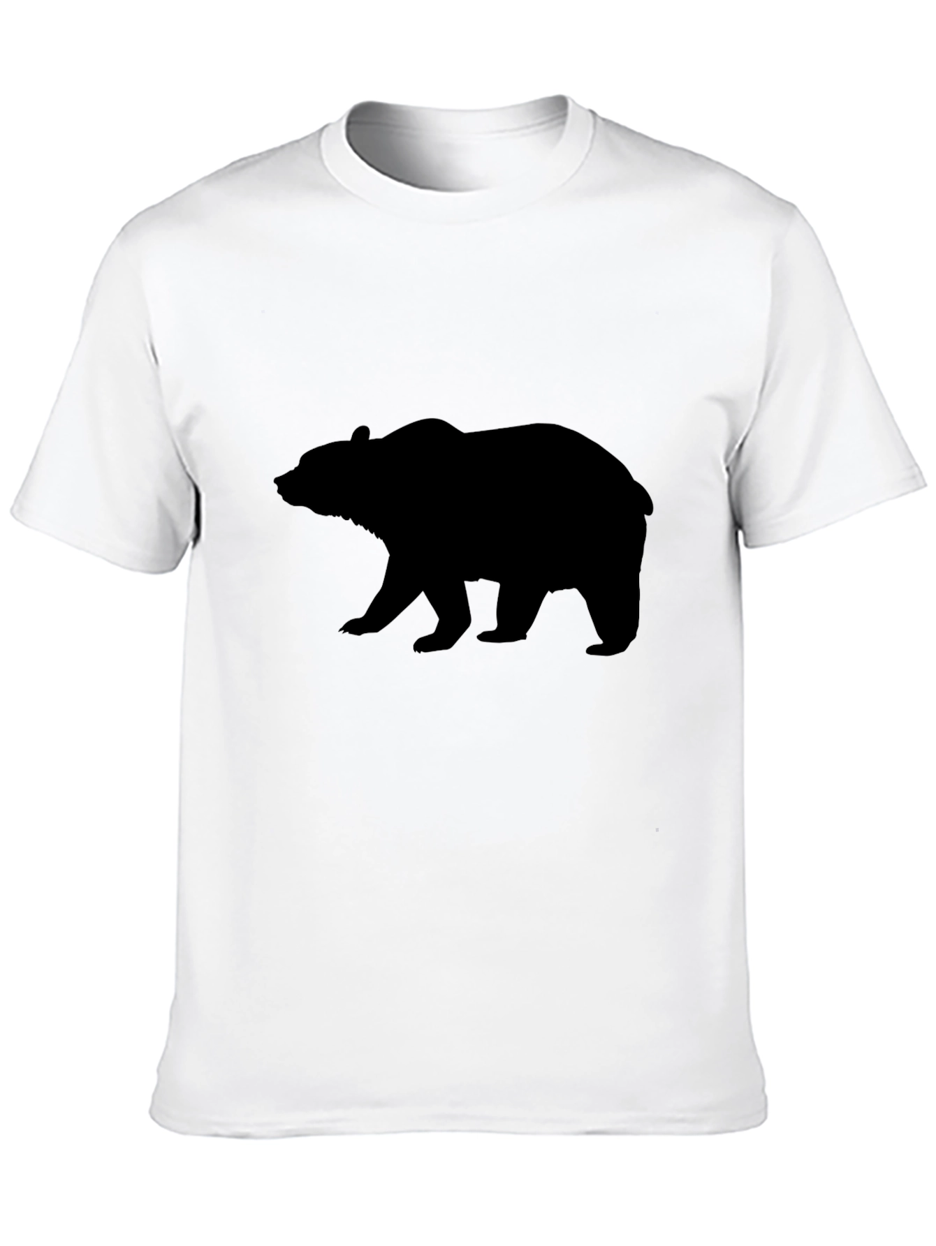 Bear Silhouette Black T-Shirt