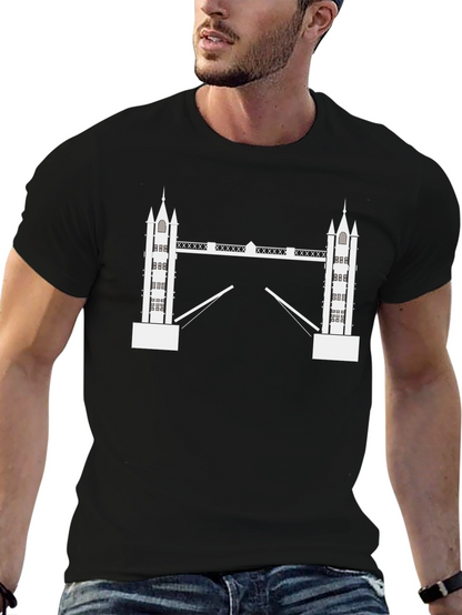 London Bridge Black Graphic Tee