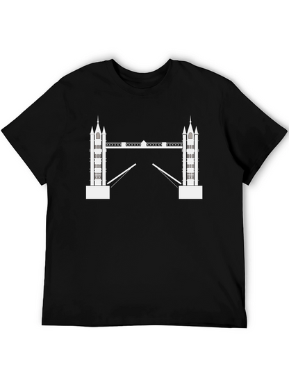 London Bridge Black Graphic Tee