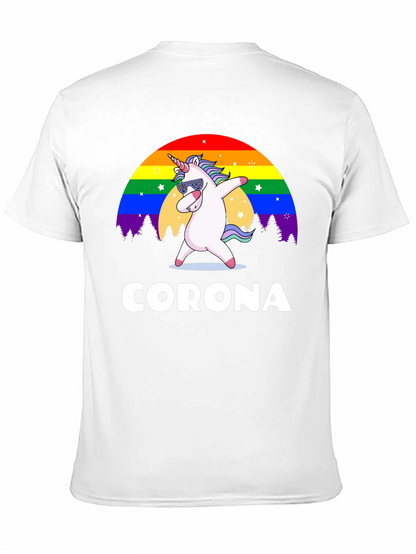 Unicorn Rainbow Corona T-Shirt