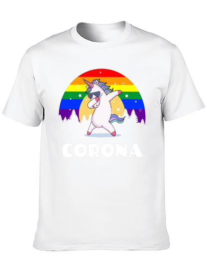 Unicorn Rainbow Corona T-Shirt