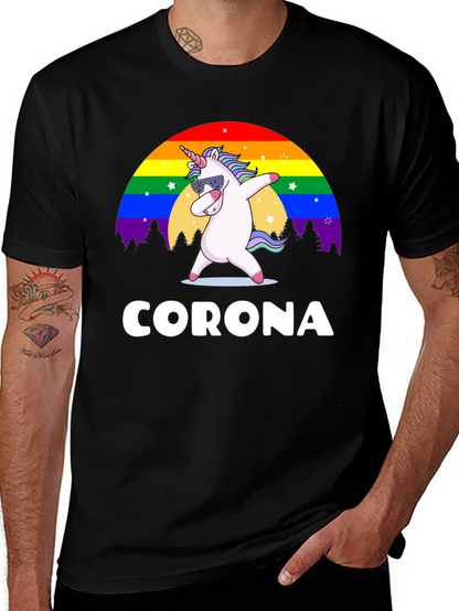 Unicorn Rainbow Corona T-Shirt