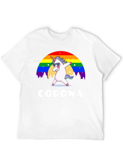 Unicorn Rainbow Corona T-Shirt