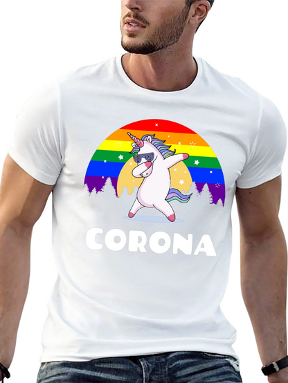 Unicorn Rainbow Corona T-Shirt