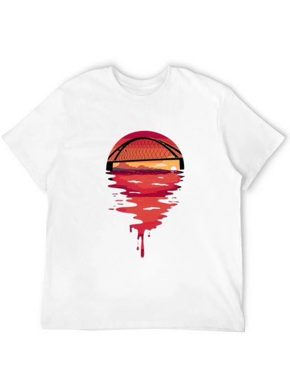 Sunset Bridge Graphic Tee - Black