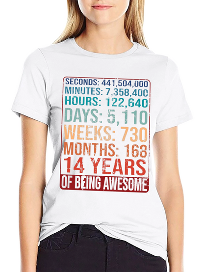 14 Years of Awesome Graphic T-Shirt
