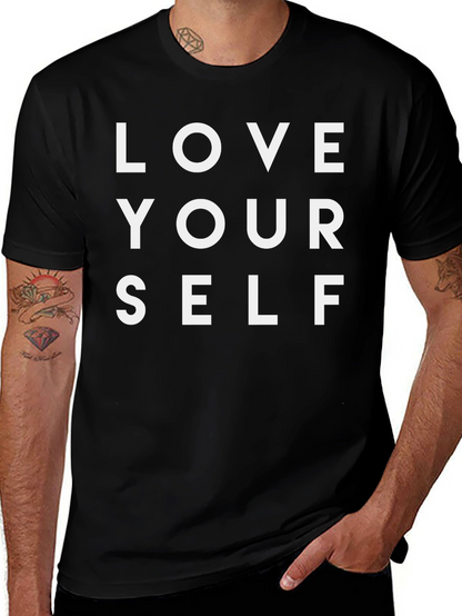 Love Yourself Black Graphic Tee