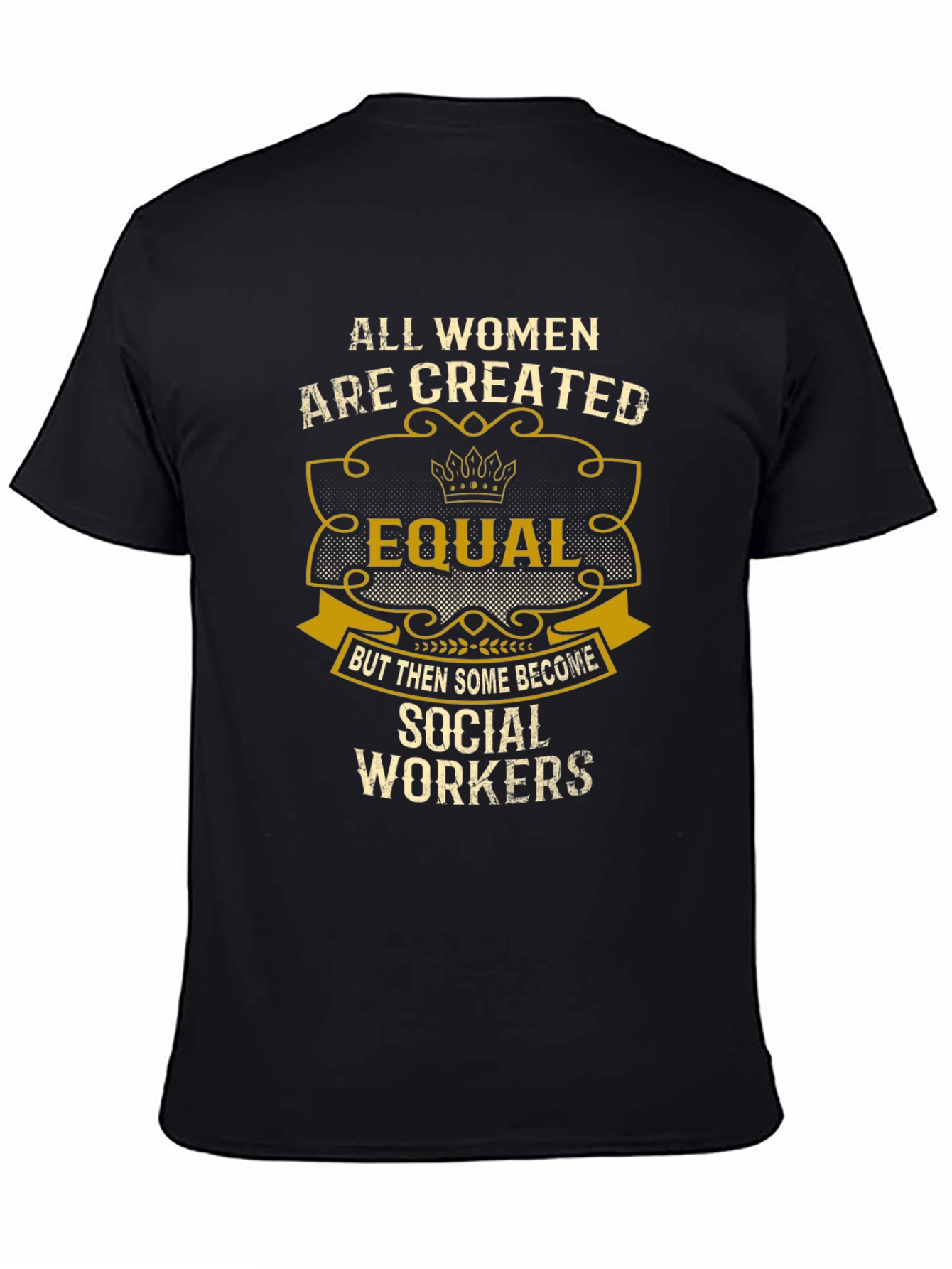 Social Worker Womens T-Shirt Equal Design