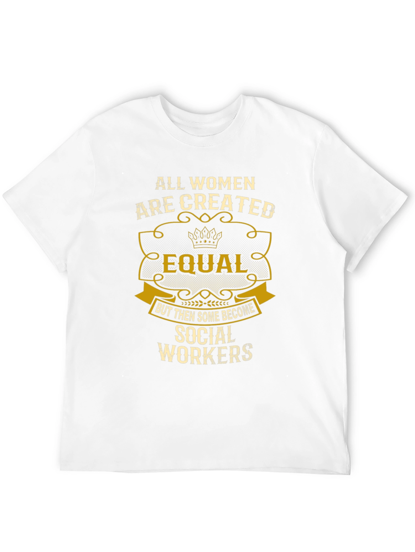 Social Worker Womens T-Shirt Equal Design